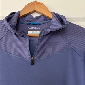 Columbia Omni-Wick Hoodie Top w Kanga Pocket & Thumbholes Sz M w MEASUREMENTS